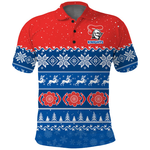 custom-personalised-knights-rugby-polo-shirt-indigenous-newcastle-merry-christmas