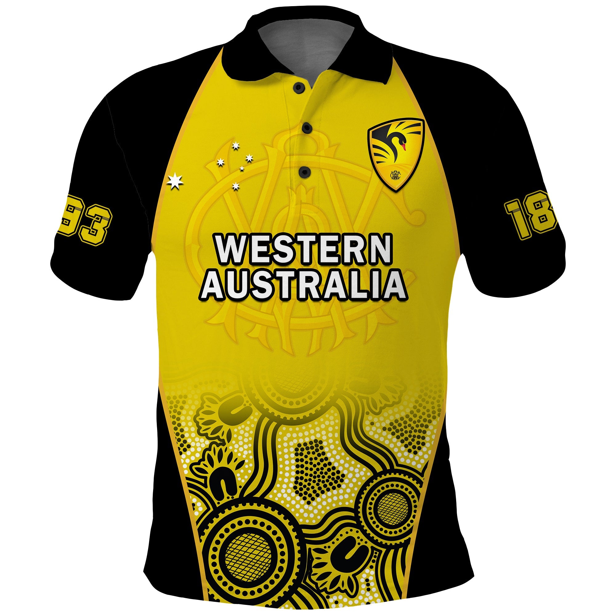 western-australia-cricket-2023-polo-shirt-warriors-sheffield-shield-indigenous