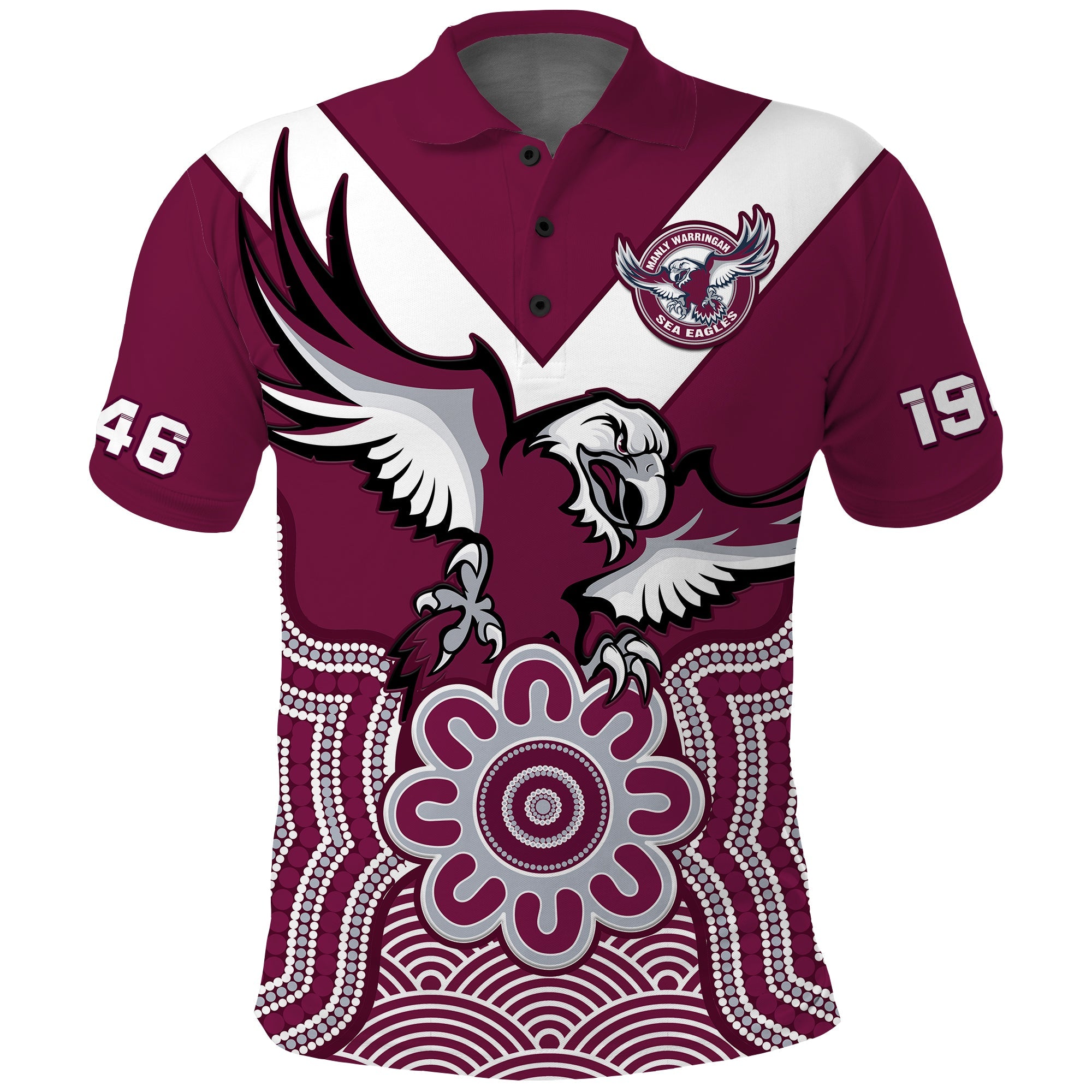 custom-text-and-number-sea-eagles-rugby-polo-shirt-manly-warringah-indigenous-art