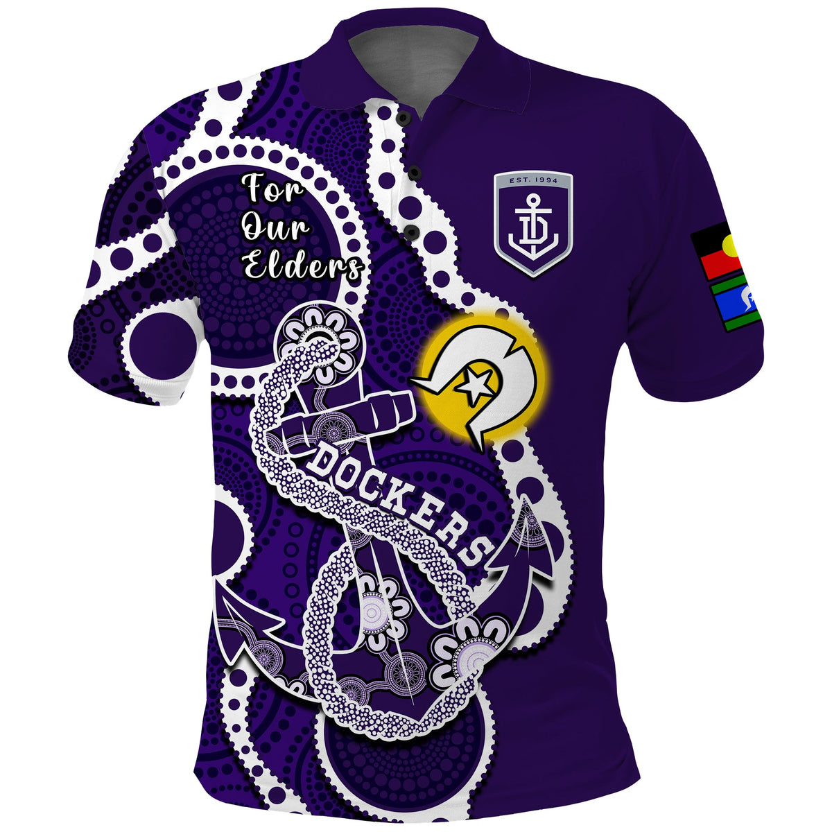 fremantle-football-naidoc-2023-polo-shirt-dockers-for-our-elders-indigenous-art