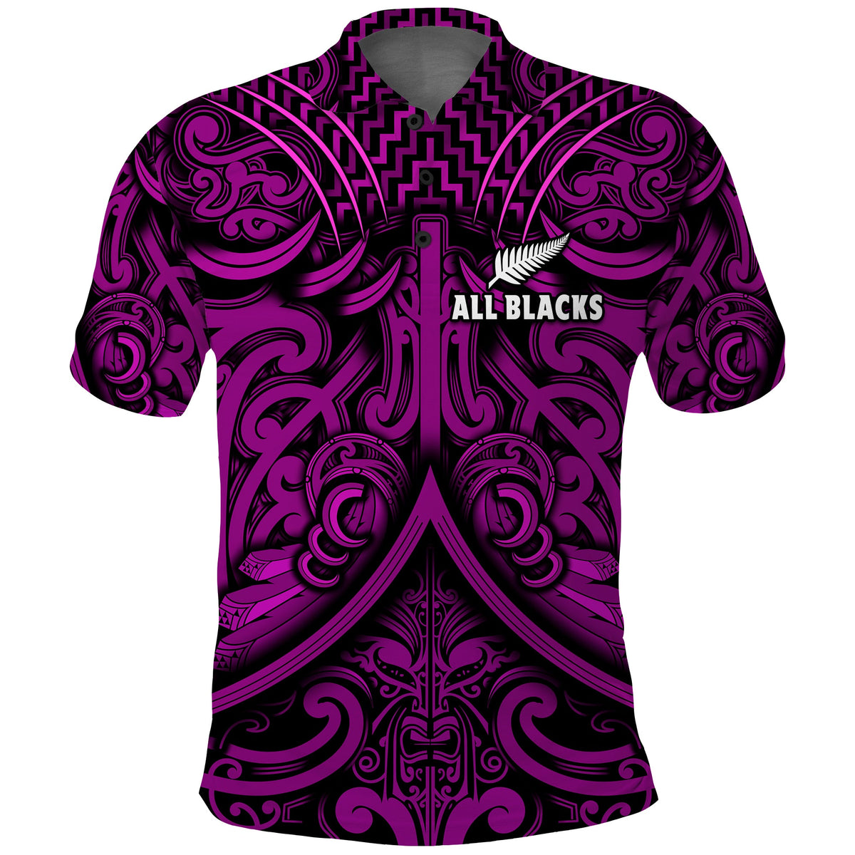 custom-text-and-number-new-zealand-silver-fern-rugby-polo-shirt-all-black-purple-nz-maori-pattern