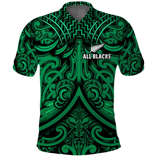 custom-text-and-number-new-zealand-silver-fern-rugby-polo-shirt-all-black-green-nz-maori-pattern