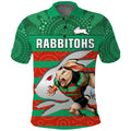 rabbitohs-rugby-polo-shirt-aboriginal-dot-painting-glory-glory-sporty-style