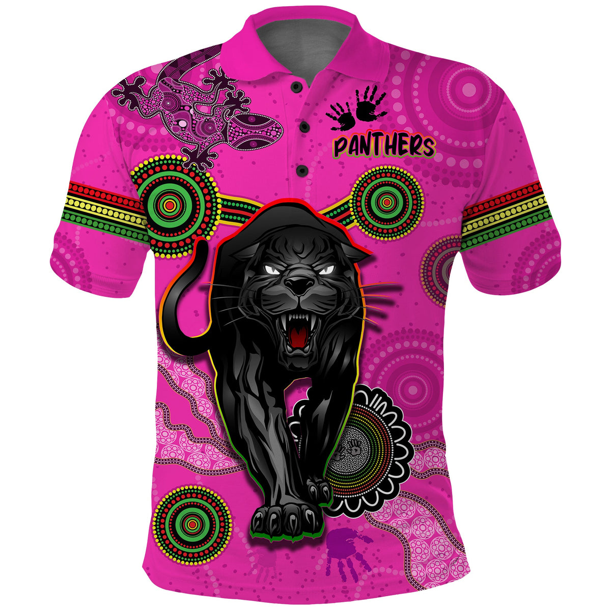 panthers-polo-shirt-aboriginal-with-lizard