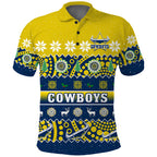 custom-personalised-cowboys-christmas-polo-shirt-aboriginal-art-merry-xmas