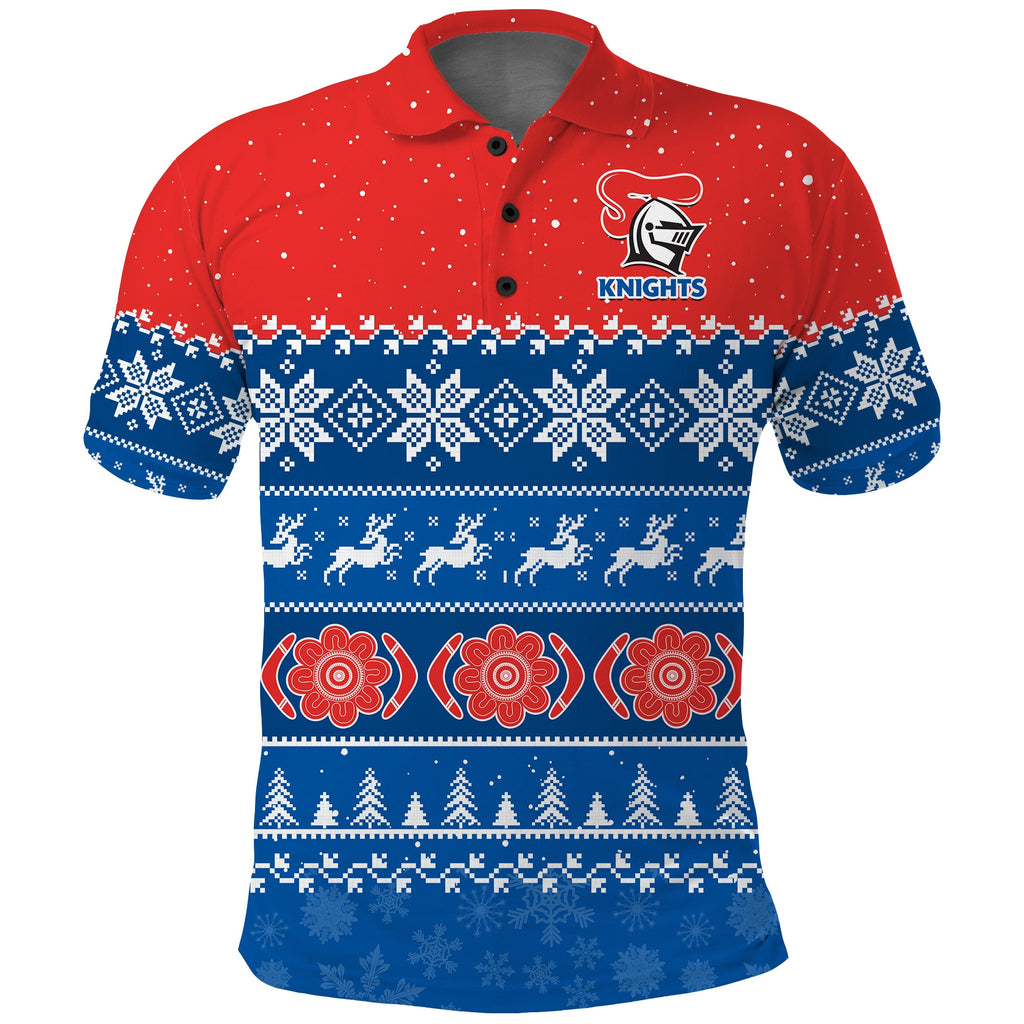 knights-rugby-polo-shirt-indigenous-newcastle-merry-christmas
