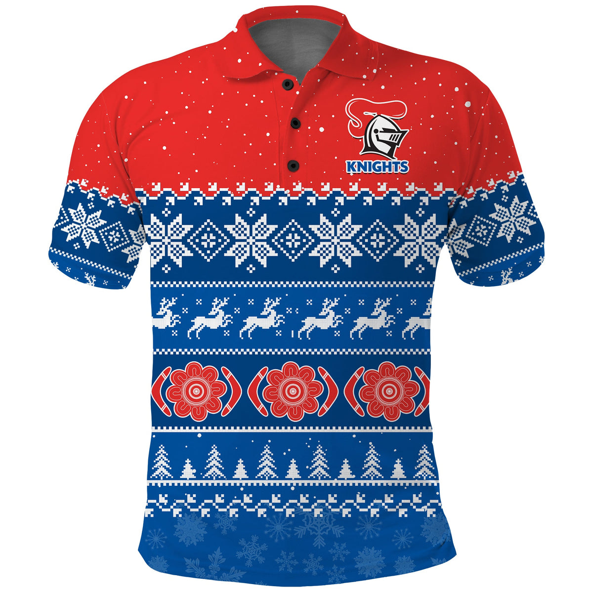 knights-rugby-polo-shirt-indigenous-newcastle-merry-christmas