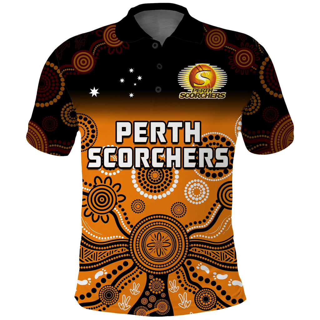 perth-scorchers-polo-shirt-gradient-aboriginal-dot-painting