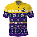 custom-personalised-melbourne-storm-christmas-polo-shirt-aboriginal-art-merry-xmas