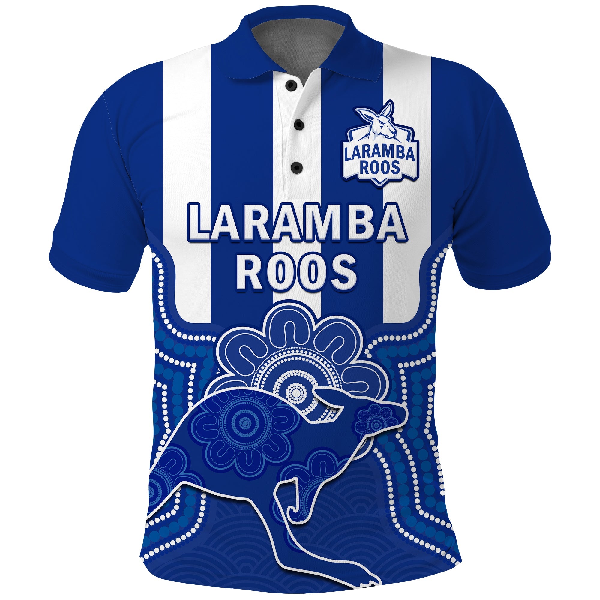 custom-text-and-number-laramba-football-polo-shirt-roos-aboriginal-art