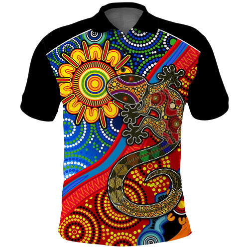 australia-lizard-and-sun-polo-shirt-aboriginal-art-speical