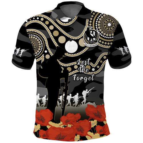 custom-text-and-number-collingwood-football-anzac-2023-polo-shirt-aboriginal-mix-poppy-camouflage