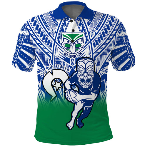 custom-text-and-number-warriors-rugby-naidoc-2023-polo-shirt-new-zealand-tiki-for-our-elders