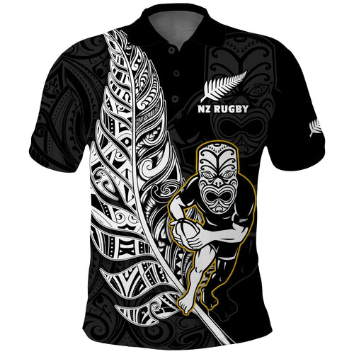 custom-text-and-number-new-zealand-silver-fern-rugby-polo-shirt-all-black-maori-version-black