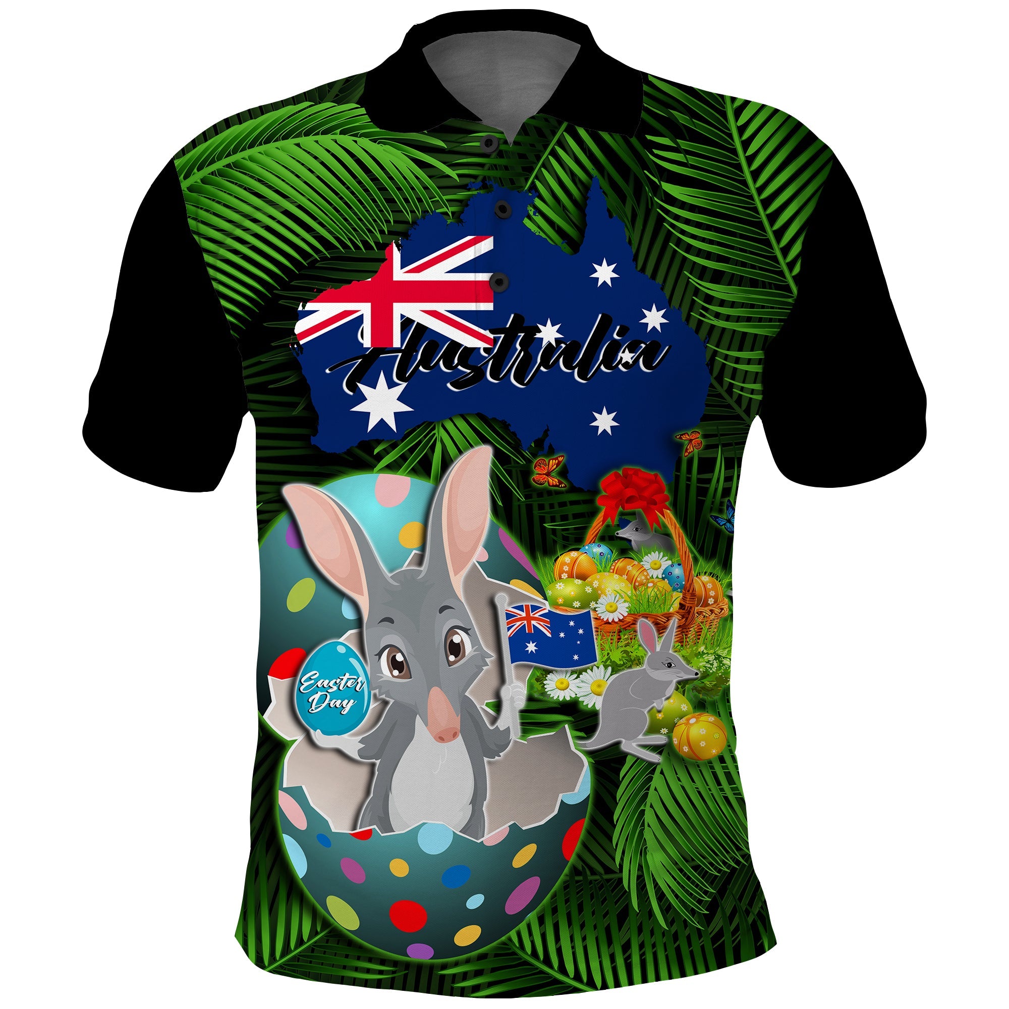 custom-personalised-australia-easter-day-polo-shirt-bilby-with-eggs-tropical-style