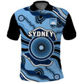 custom-text-and-number-sydney-football-polo-shirt-aboriginal-go-sky-blues-art