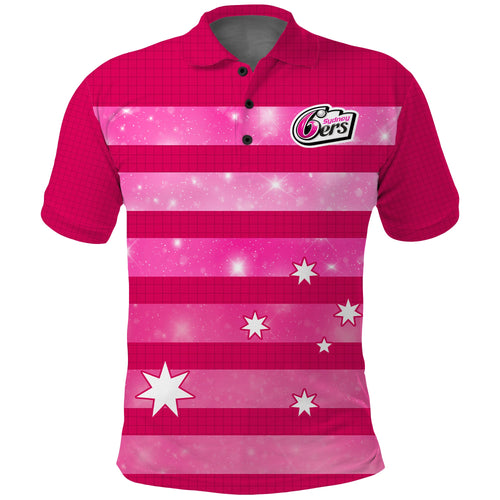 custom-text-and-number-sydney-sixers-cricket-polo-shirt-galaxy-star-simple-ver01