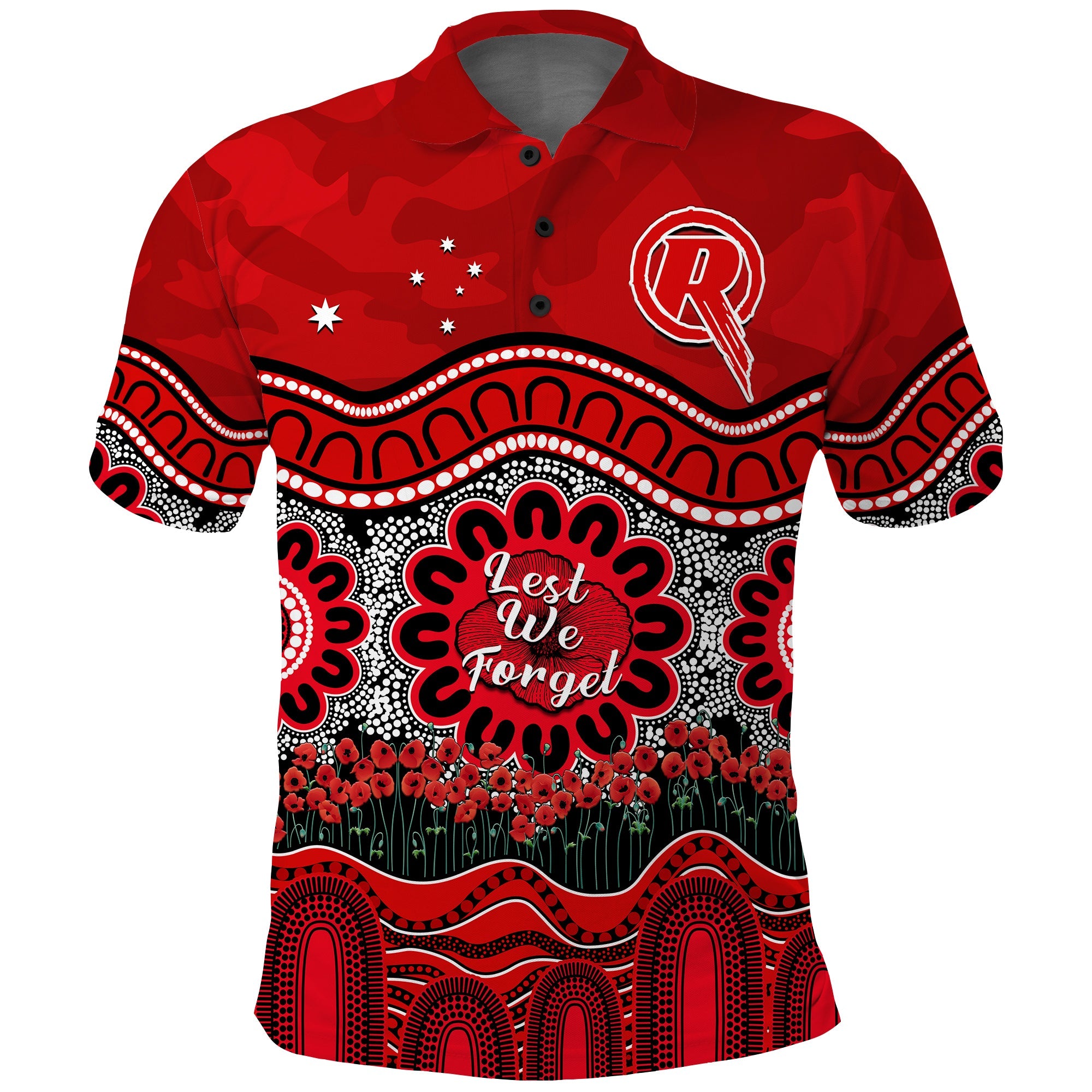 renegades-cricket-anzac-polo-shirt-melbourne-poppy-aboriginal-camouflage
