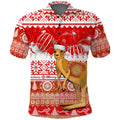 australia-polo-shirt-kangaroo-aboriginal-painting-merry-christmas