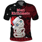 new-zealand-christmas-polo-shirt-hei-tiki-red-pohutukawa-meri-kirihimete