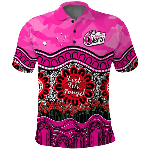 custom-text-and-number-sixers-cricket-anzac-polo-shirt-sydney-poppy-aboriginal-camouflage