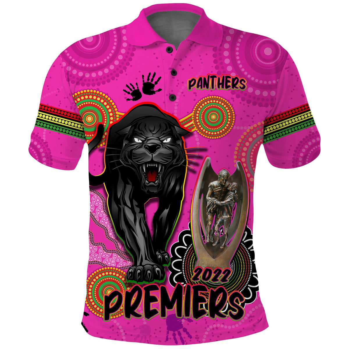 panthers-polo-shirt-aboriginal-premiers-2022-we-are-the-champions-with-trophy