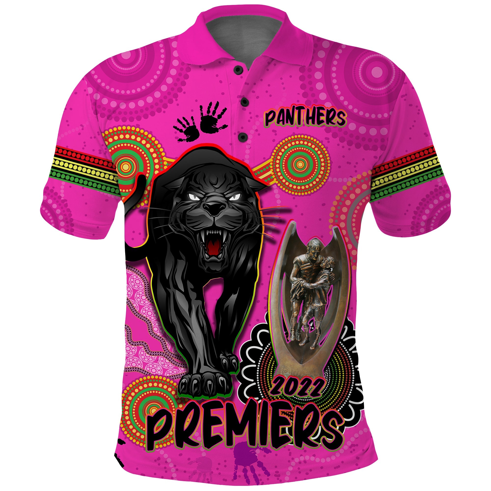 panthers-polo-shirt-aboriginal-premiers-2022-we-are-the-champions-with-trophy