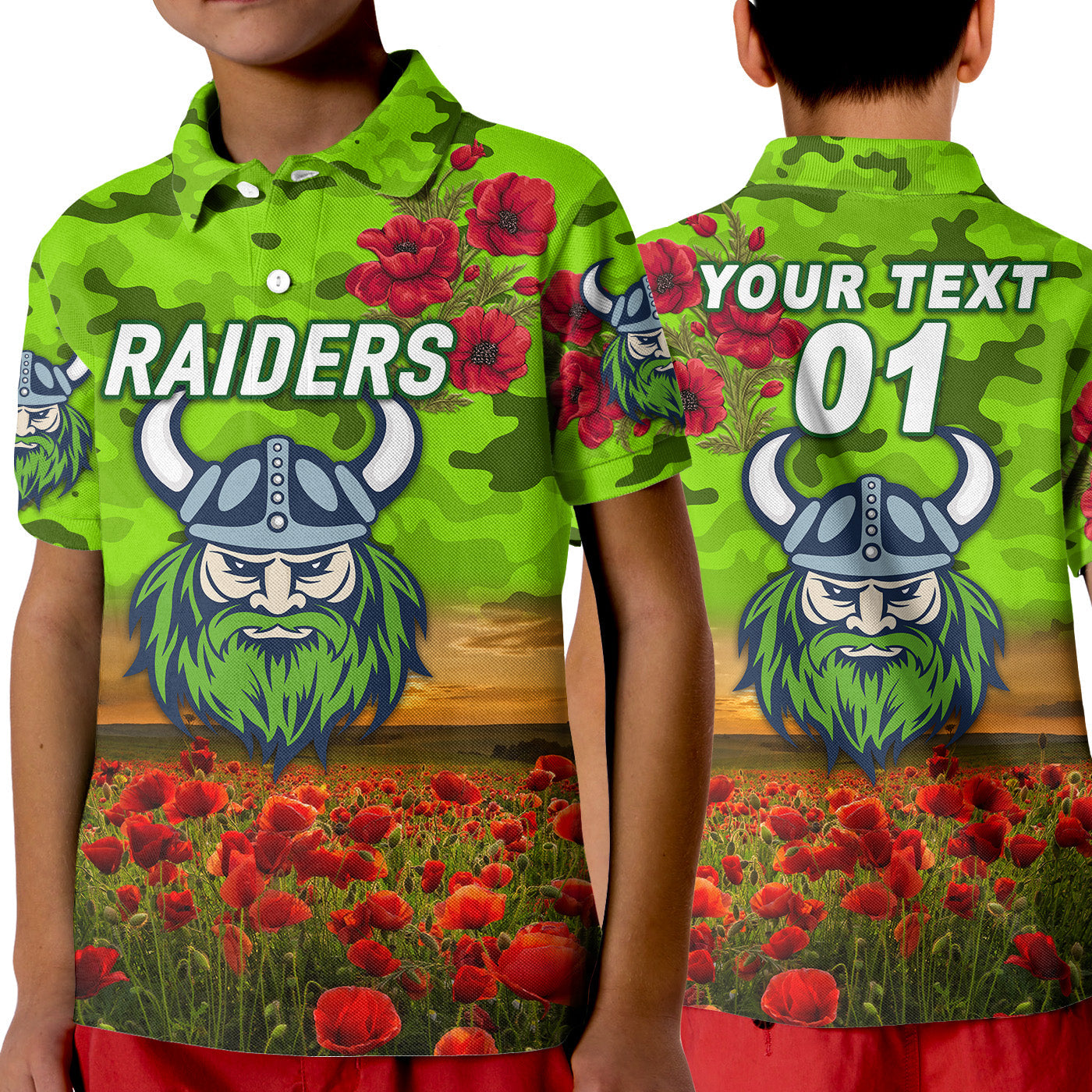 custom-personalised-canberra-raiders-anzac-2022-polo-shirt-poppy-flowers-vibes