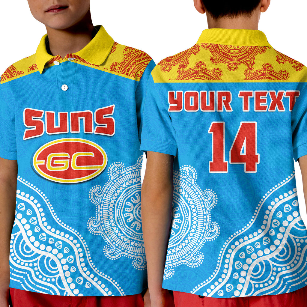 custom-text-and-number-suns-polo-shirt-kid-go-sunnies-aboriginal-simple-style