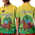custom-personalised-australia-devonport-cup-2023-polo-shirt-kid-horse-racing-indigenous-art