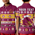custom-personalised-broncos-christmas-polo-shirt-brisbane-aboriginal-art-merry-xmas