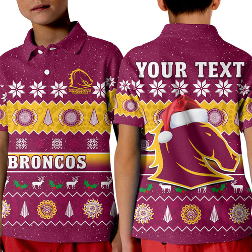 custom-personalised-broncos-christmas-polo-shirt-brisbane-aboriginal-art-merry-xmas