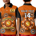 custom-text-and-number-perth-scorchers-cricket-polo-shirt-kid-indigenous-5th-champions-bbl-proud
