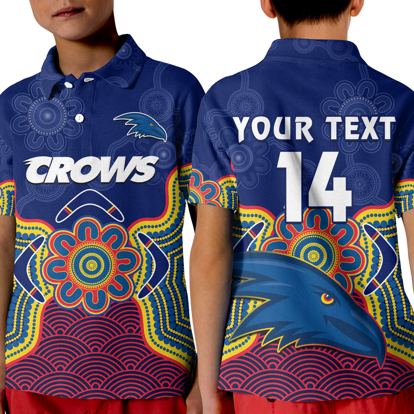 custom-text-and-number-adelaide-football-polo-shirt-kid-crows-aboriginal-art
