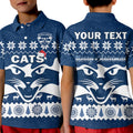 custom-personalised-cats-football-christmas-polo-shirt-kid-geelong-aboriginal-painting