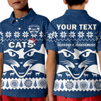 custom-personalised-cats-football-christmas-polo-shirt-kid-geelong-aboriginal-painting