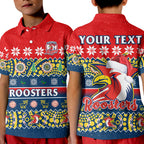 custom-personalised-sydney-roosters-christmas-polo-shirt-easts-aboriginal-art-merry-xmas