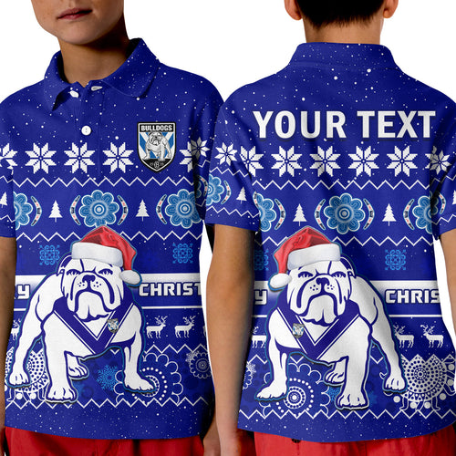 custom-personalised-bulldogs-rugby-christmas-polo-shirt-berries-merry-xmas-aboriginal-art