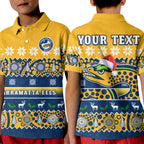 custom-personalised-parramatta-eels-christmas-polo-shirt-parra-aboriginal-art-merry-xmas