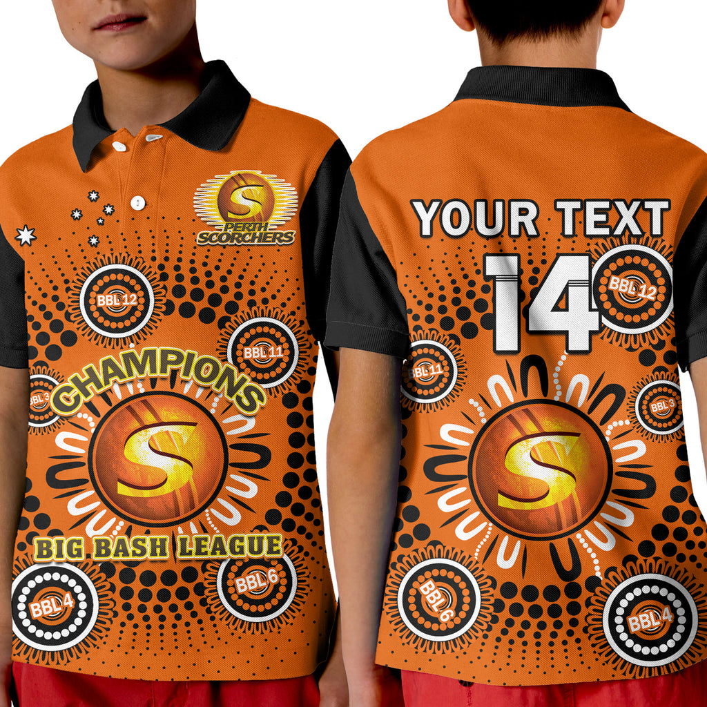 custom-text-and-number-perth-scorchers-cricket-polo-shirt-indigenous-5th-champions-bbl-proud