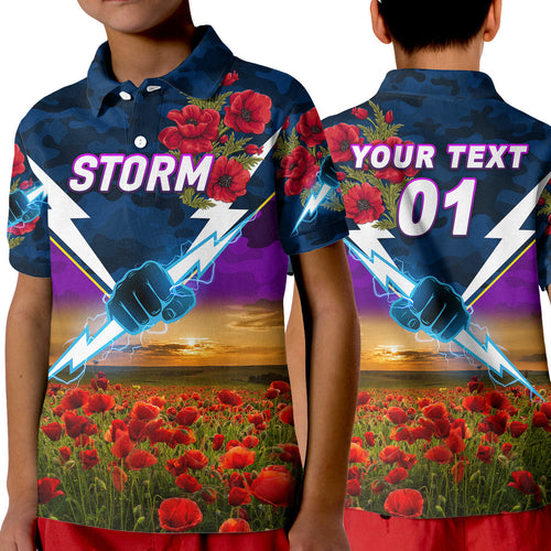 custom-personalised-melbourne-storm-anzac-2022-polo-shirt-poppy-flowers-vibes