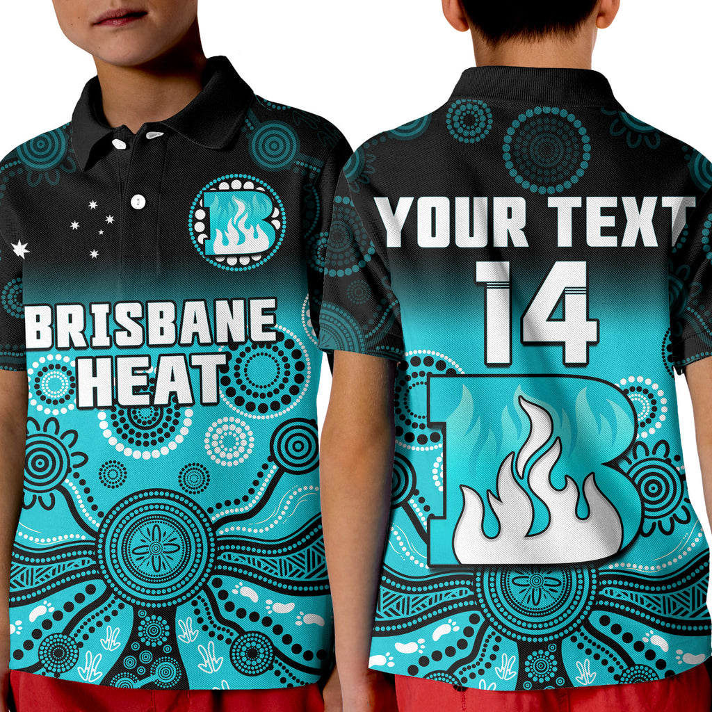 custom-text-and-number-brisbane-heat-polo-shirt-gradient-aboriginal-dot-painting