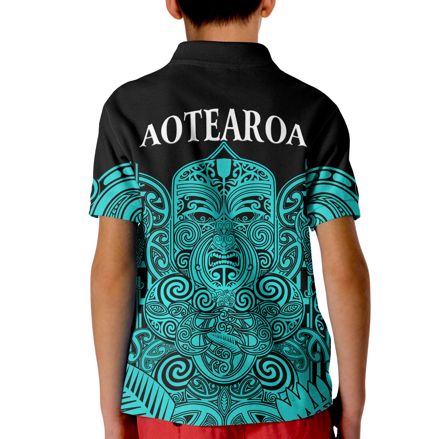new-zealand-tiki-rugby-polo-shirt-kid-nz-maori-koru-pattern-ver02