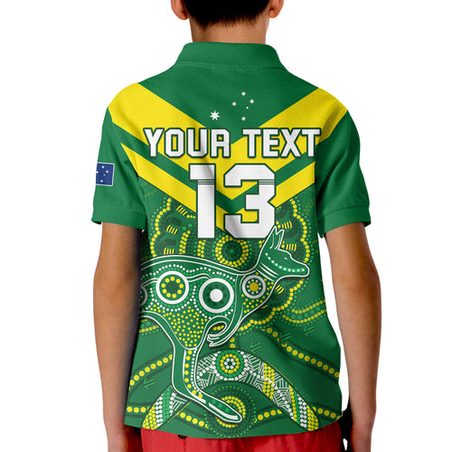 custom-text-and-number-australia-rugby-polo-shirt-kid-kangaroos-boomerang-aboriginal
