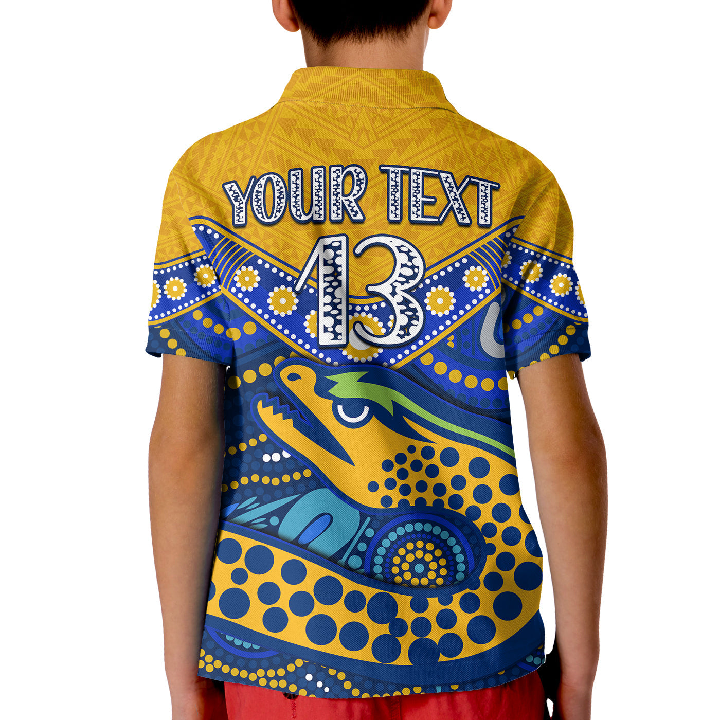 custom-text-and-number-eels-rugby-polo-shirt-kid-aboriginal-and-polynesia-parramatta