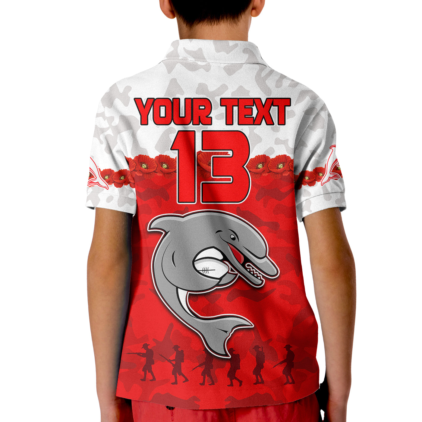 custom-text-and-number-dolphins-rugby-polo-shirt-anzac-day-poppy-aboriginal