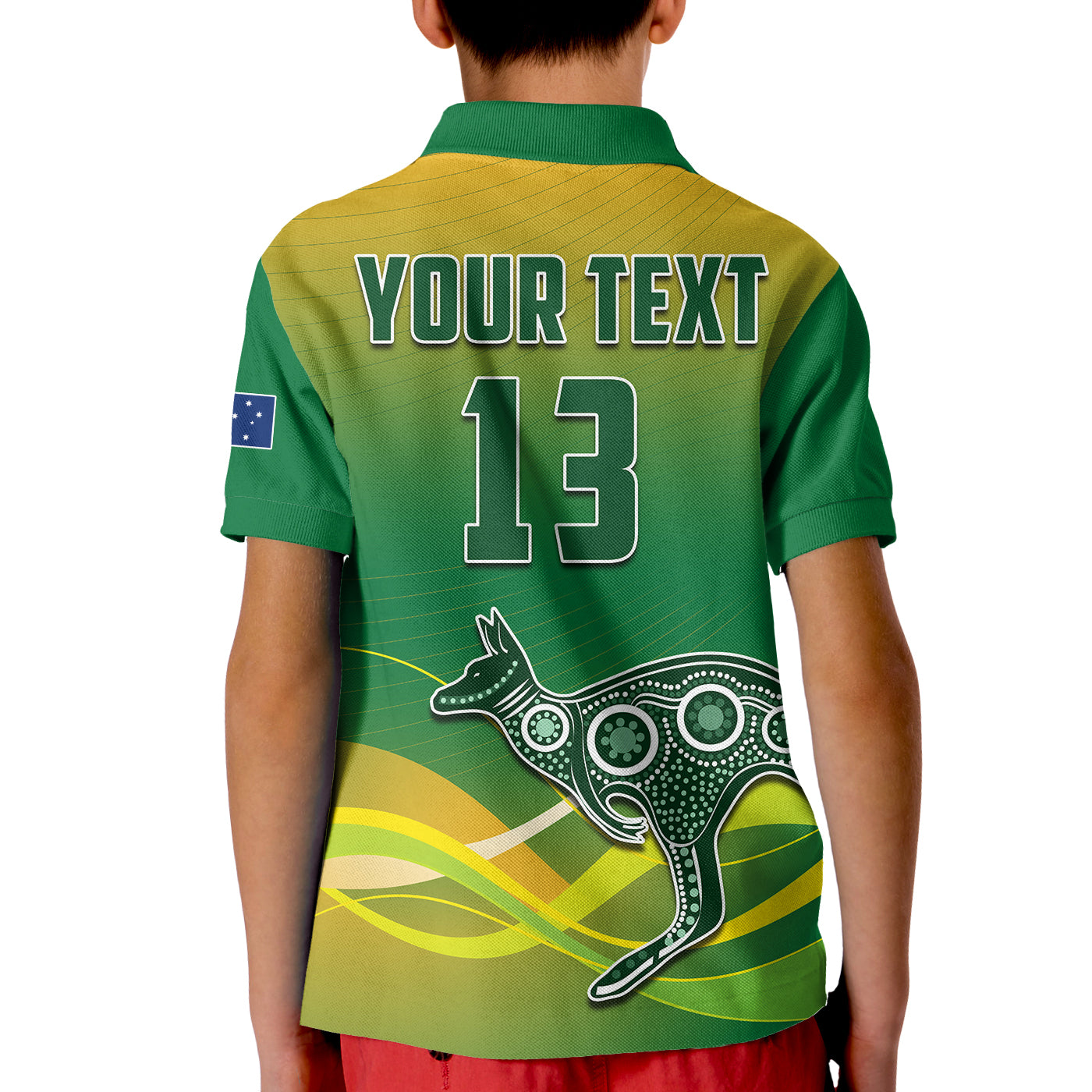 custom-text-and-number-australia-rugby-polo-shirt-kid-champions-rlwc-kangaroos-world-cup-rugby