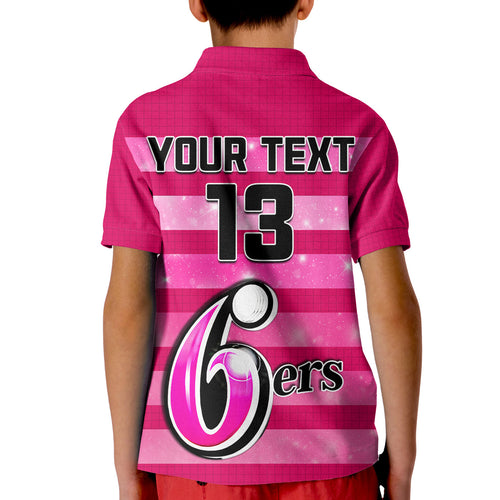 custom-text-and-number-sydney-sixers-cricket-polo-shirt-kid-galaxy-star-simple-ver01
