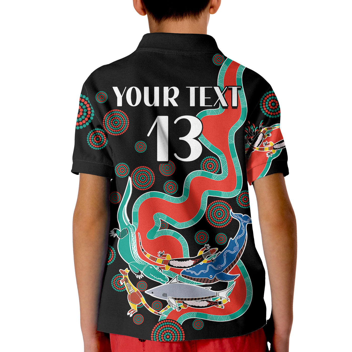 custom-text-and-number-rabbitohs-polo-shirt-kid-go-the-bunnies-aboriginal