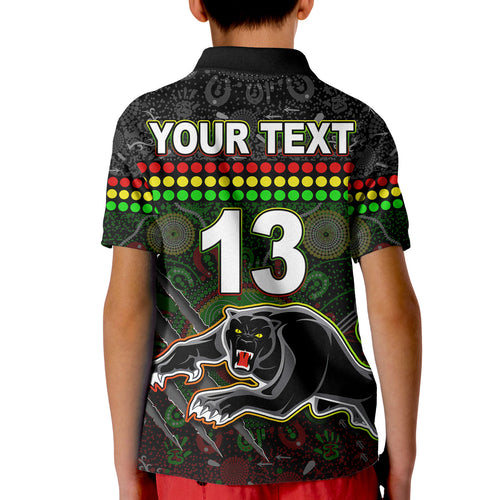 custom-text-and-number-panthers-polo-shirt-kid-premiers-2022-aboriginal